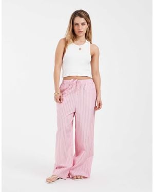 Only Petite Wide Leg Pants - Pink