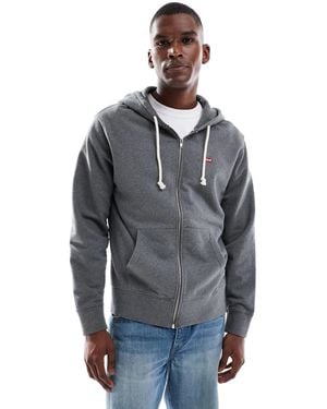 Levi's Original Batwing Logo Full Zip Hoodie - Grey