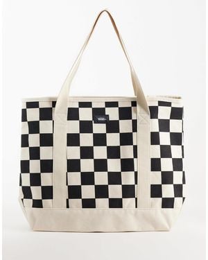 Vans Perg tote mit schachbrettmuster - Schwarz