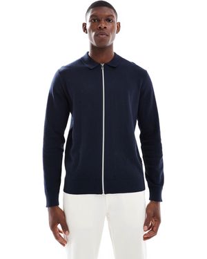 JJ Rebel – strick-polojacke - Blau
