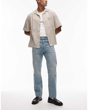 TOPMAN Straight Leg Jean - Blue