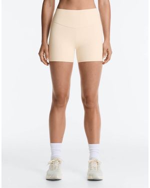 Oysho Comfortlux High-rise 10cm Hot Trousers - Natural