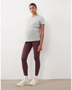 4505 Maternity Icon Soft Touch High Waist Yoga Legging - White