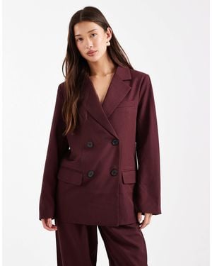 4th & Reckless – eleganter, zweireihiger blazer - Rot