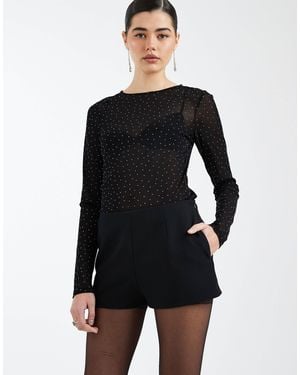 ASOS Clean Waistband Tailored Micro Short - Black