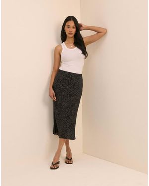 Nobody's Child Polka Dot Mila Midi Skirt - Natural