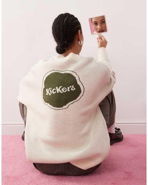 Kickers Jersey Holgado Con Logo Verde Y Negro "1970" De Punto De -Azul Marino - Rosa
