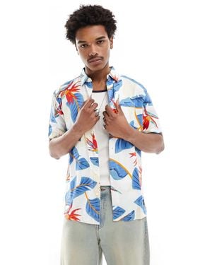 Superdry – hawaiihemd - Blau