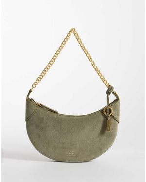 Polo Ralph Lauren Shoulder Leather Bag - Grey
