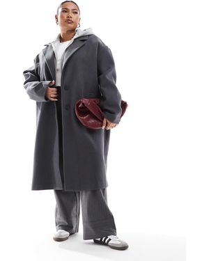 ASOS Asos Design Curve Chuck On Formal Coat - Blue