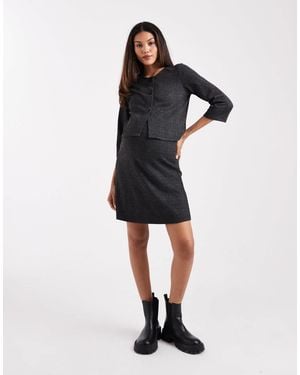 Mama.licious Mamalicious Maternity Knitted Mini Skirt Co-ord - Gray