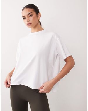 4505 Modal Blend Ultra Soft Boxy Performance T-Shirt - White