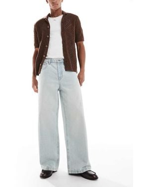 ASOS Super Baggy Jeans - White