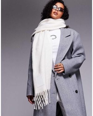ASOS Weekend Collective Fluffy Scarf - Grey