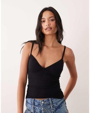 Cotton On Sleep Recovery Triangle Cami Top - Black
