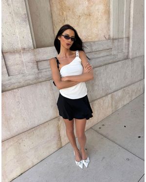 Labelrail X Barbara Ines Skirt Overlay Shorts - Grey
