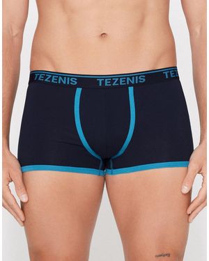 Tezenis Boxers With Contrasting Trim - Blue