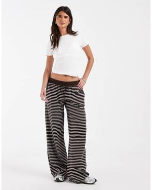 Hollister Cosy Wide Leg Trousers - White
