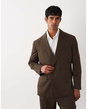 SELECTED Regular Suit Jacket - Brown