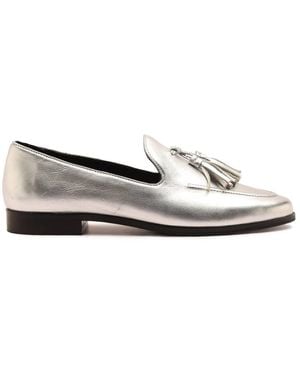 OFF THE HOOK Moselle Leather Tassel Loafers - White