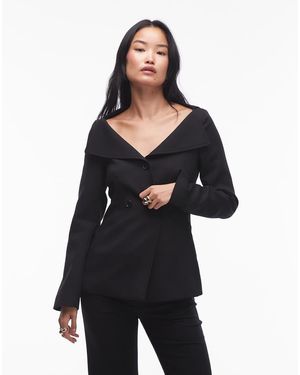 ARKET Blazer Con Spalle Scese E Vita Strutturata - Nero