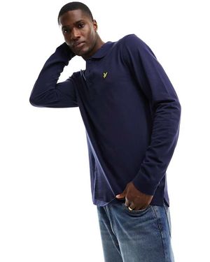 Lyle and scott long sleeve polo sale hot sale