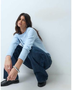 ASOS Basic Crew Neck Jumper - Blue