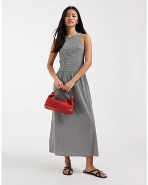ONLY Sleeveless Midaxi Smock Dress - White
