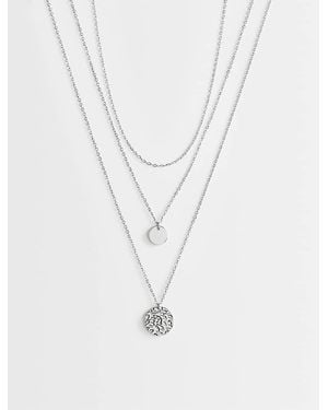 TOPSHOP Oliver Waterbestendige Roestvrijstalen Meerlaagse Ketting - Wit