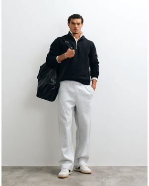 ASOS Jogger large à couture torsadée en tissu style scuba - Bleu