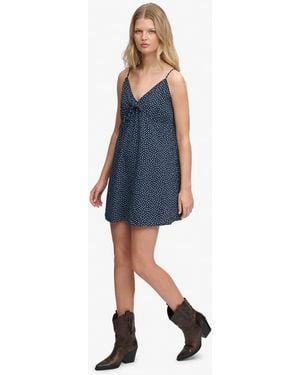 Superdry Textured Woven Cami Dress - Blue