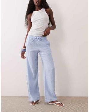 Jdy Pantaloni A Fondo Ampio - Blu