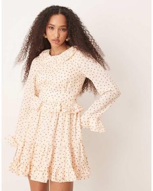 Sister Jane Ruffle Mini Dress - Natural
