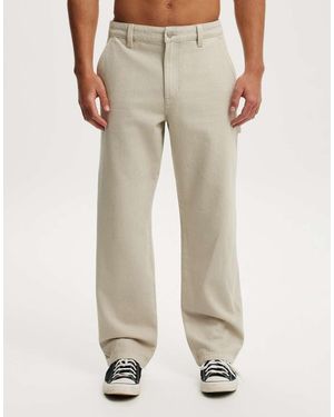 Cotton On Baggy Worker Pant - Natural