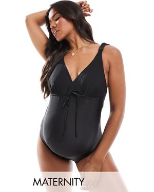 Mama.licious Mamalicious – umstandsmode – badeanzug - Schwarz