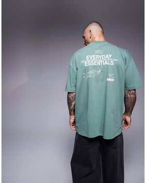 ASOS – oversize-t-shirt - Blau