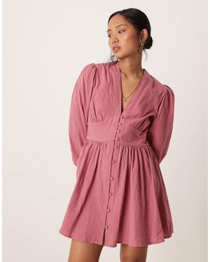 Nobody's Child Petite Starlight - robe courte manches longues - Rose