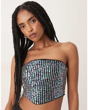 Collective The Label Strapless Corset Top - Black