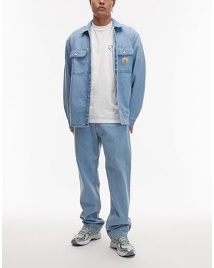Carhartt – landon – schmal geschnittene jeans - Blau