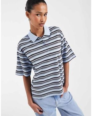 Aware Short Sleeve Polo Top - Blue