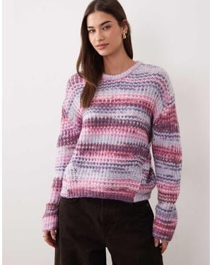 JJXX Space Dye Jumper - Purple