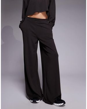 4505 Modal Blend Ultra Soft Wide Leg Clean Front Dance Pant - Brown