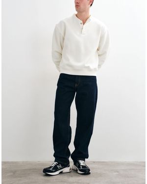 Timberland Pantalon en jean 5 poches coupe relaxed en délavage rinse - Blanc