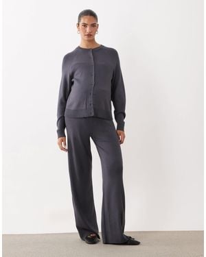 ASOS Asos Design Maternity Compact Knit Straight Leg Pants - Blue