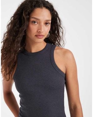 JJXX Ribbed Racer Back Singlet - Blue