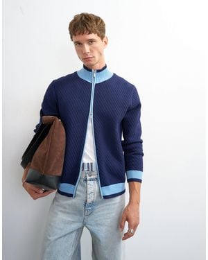 TOPMAN Cardigan aus strick - Blau