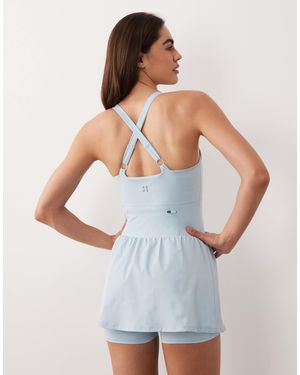 4505 – active – laufkleid mit integriertem bh und unter-shorts - Weiß