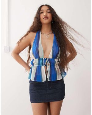 Motel Sementara Denim Mini Skirt - Blue