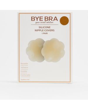 Bye Bra Copricapezzoli Marroni - Bianco