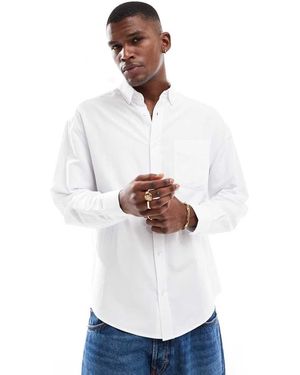 ASOS 90s Oversized Oxford Shirt - White